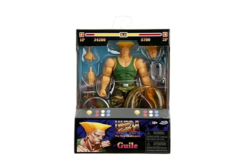 Jada Toys Guile interchangeable heads for expression variety