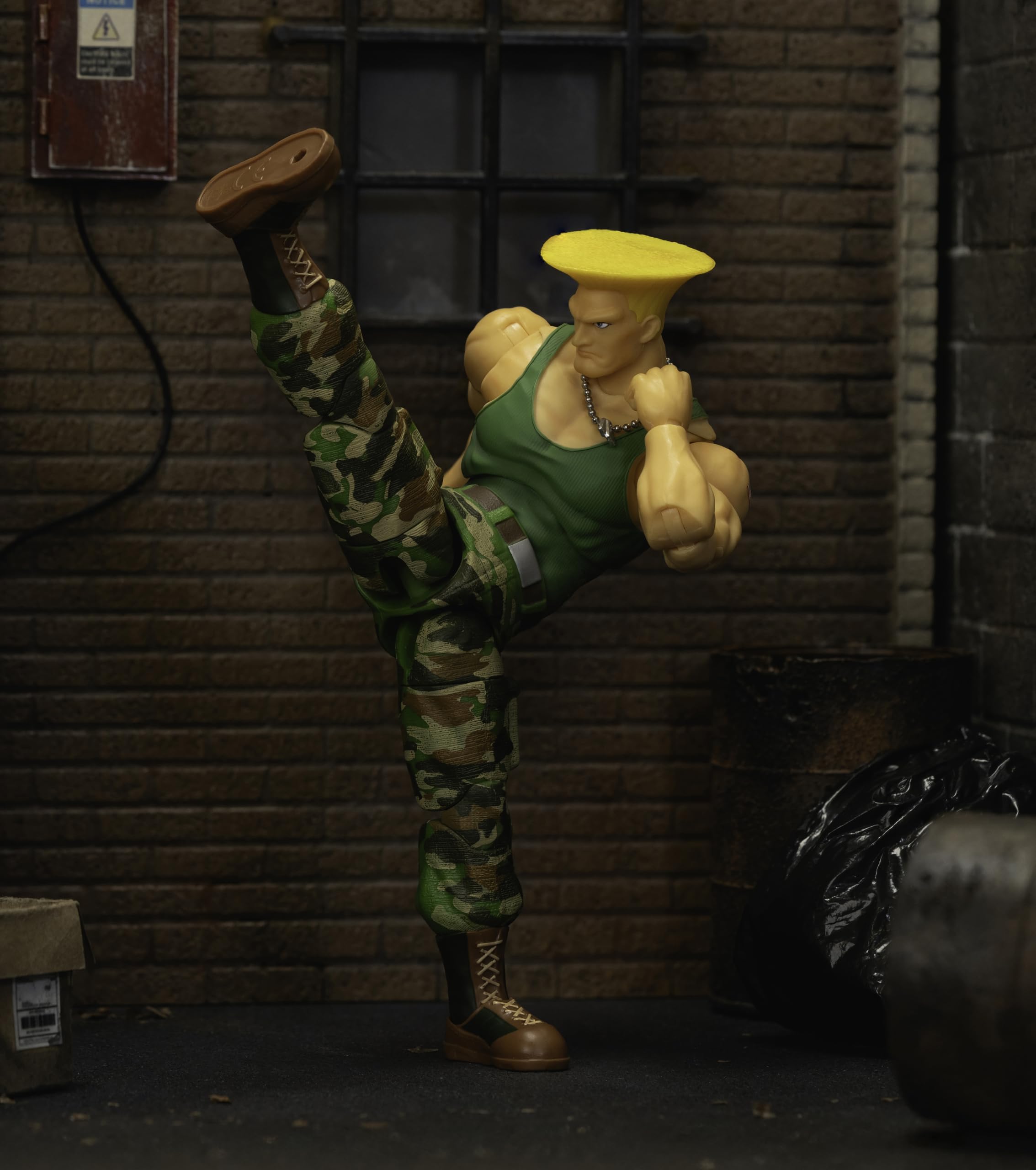 Jada Toys Guile life-like sculpt with faithful silhouette