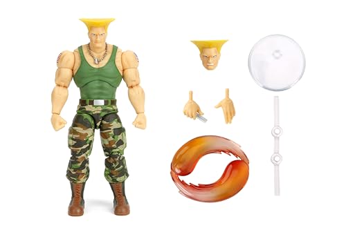 Jada Toys Guile Sonic Boom effect piece in action pose