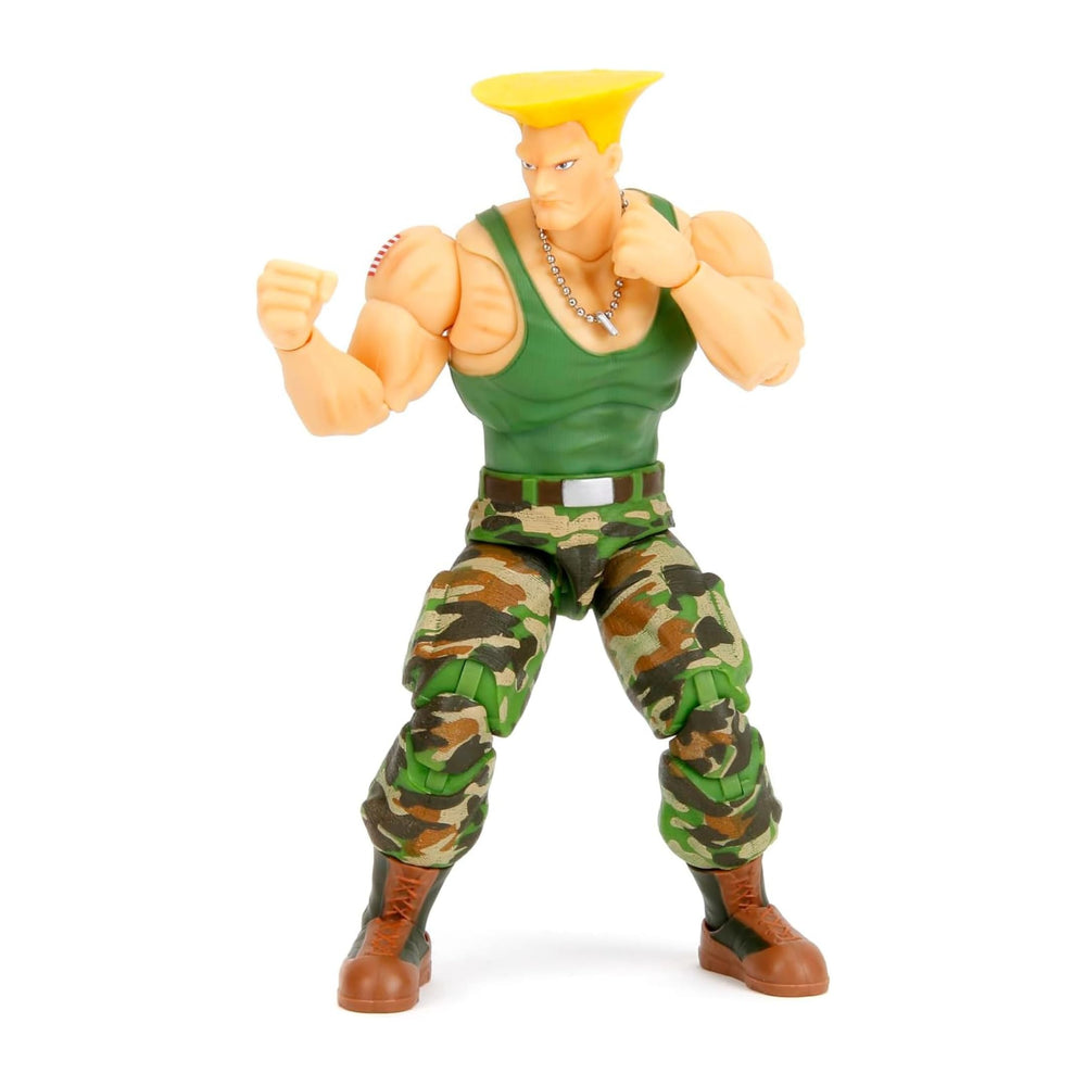 Jada Toys Street Fighter II Guile premium arcade packaging