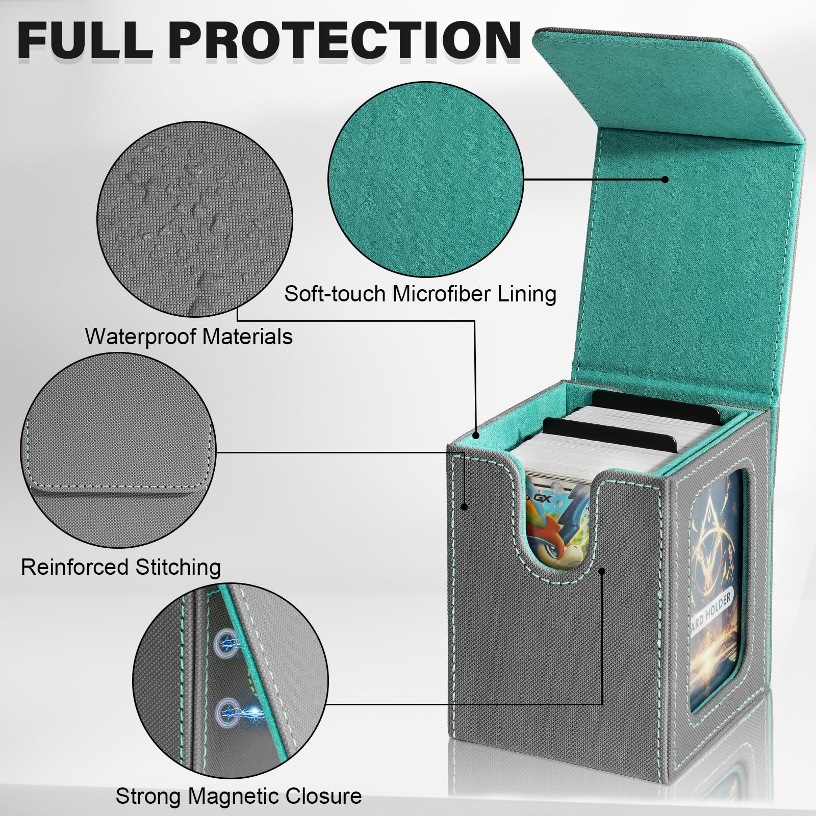 Jaffzora PU leather case provides durable protection with magnet closure.