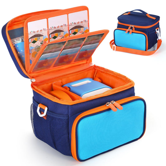 Jaffzora carrying case for Yoto 3rd Gen with top card storage keeps up to 30 cards organized.