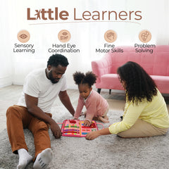 JAGSYJOY Busy Board Book soft felt construction is toddler-safe.