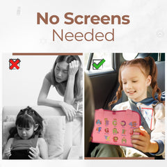 JAGSYJOY Busy Board Book two boards unzip for shared play.