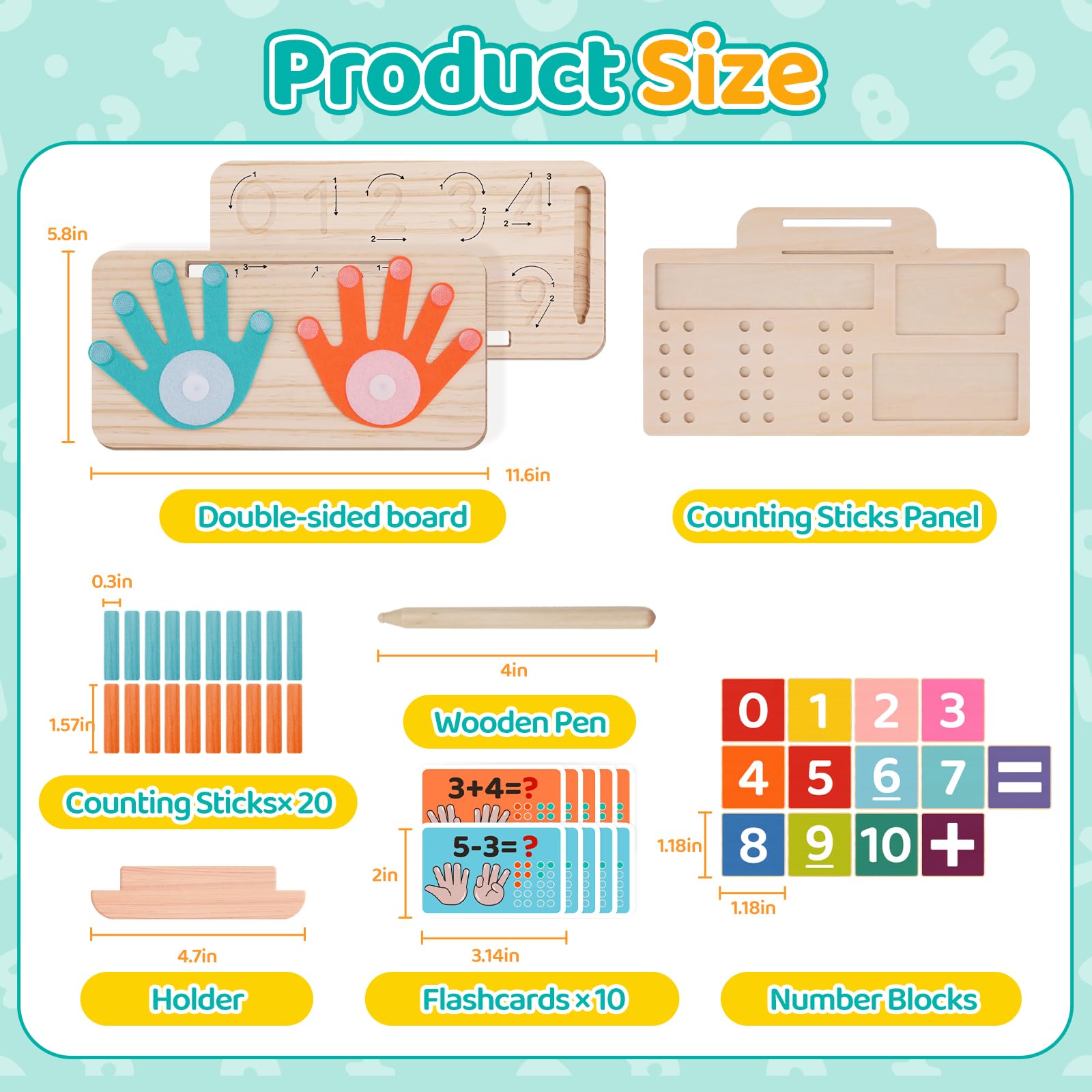 JAiiMen wooden toy helps keep pieces organized and safe between activities.