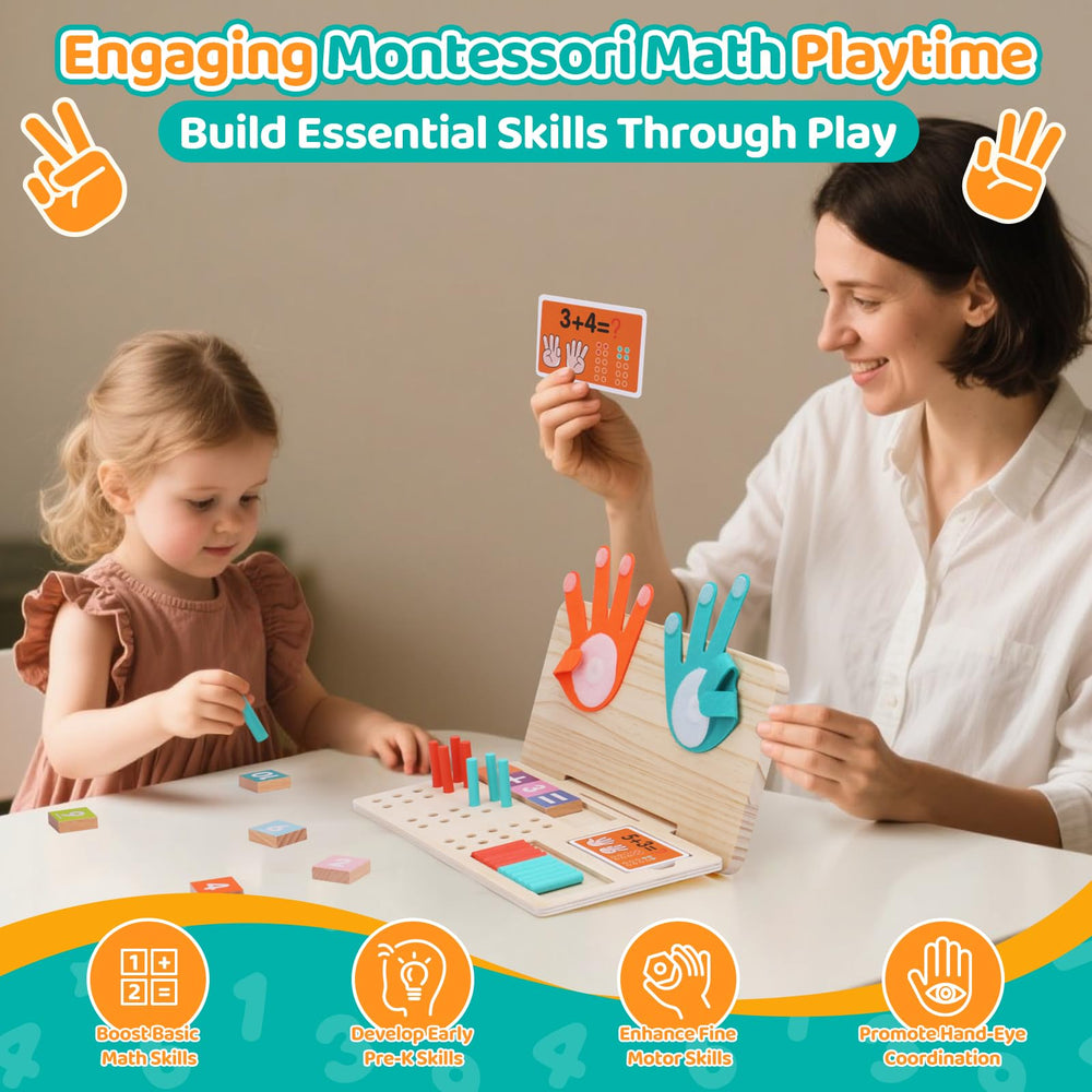 JAiiMen tracing board guides finger tracing to reinforce number recognition.