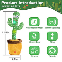 JAKCJFII dancing cactus toy sings and records for interactive storytelling.