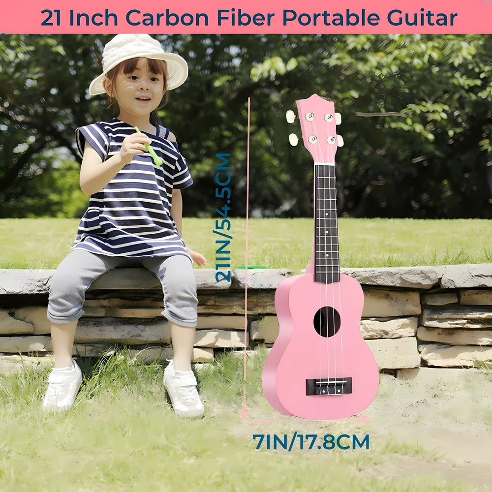 Jakeloo portable guitar; easy learning anywhere anytime.
