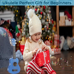 Jakeloo blue beginner guitar makes a great gift for kids