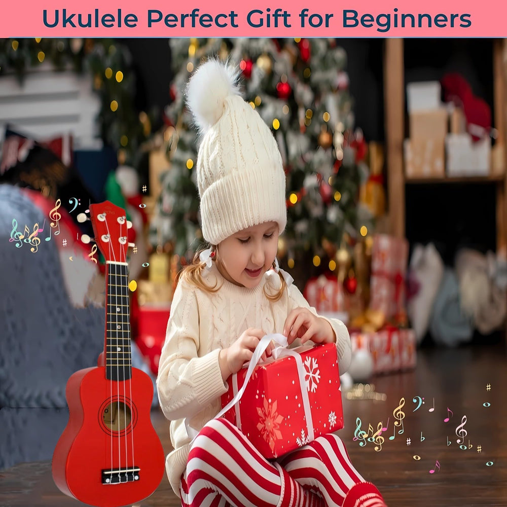 Jakeloo gift-ready wooden guitar makes a festive music gift.