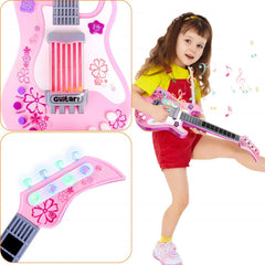 Jakeloo kids electric guitar 3-instrument sounds helps kids recognize tones.