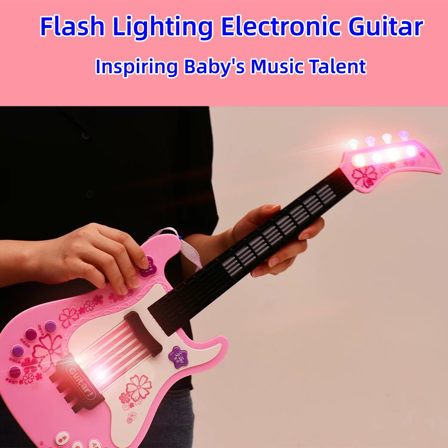 Jakeloo kids electric guitar 8 demos encourages musical exploration for kids.
