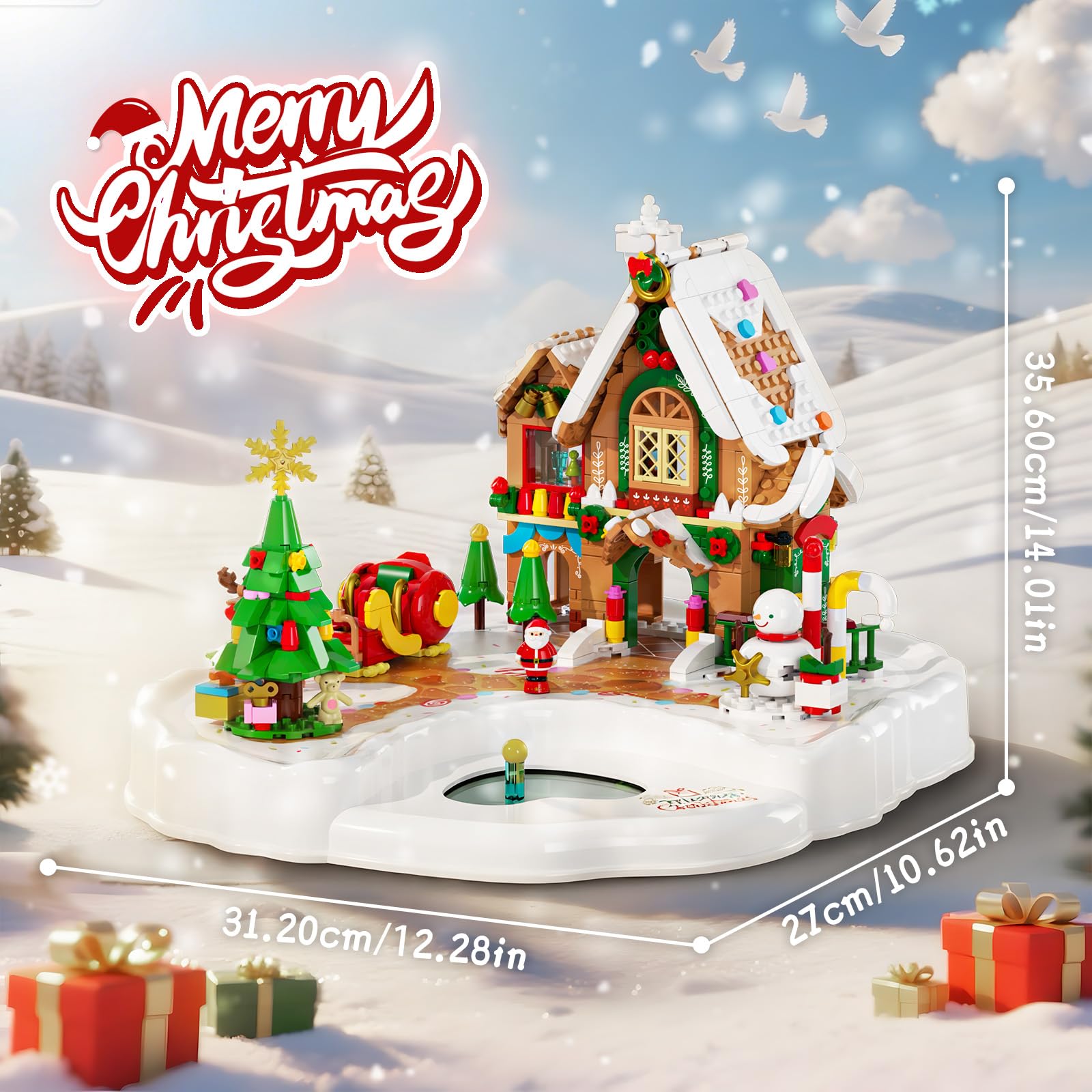 JAKI 656-piece set makes a collectible festive scene.