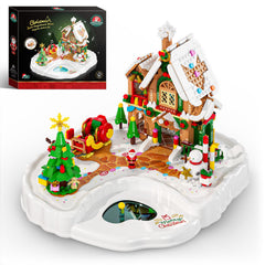 JAKI gingerbread house with magnetic base for stable interactive display.