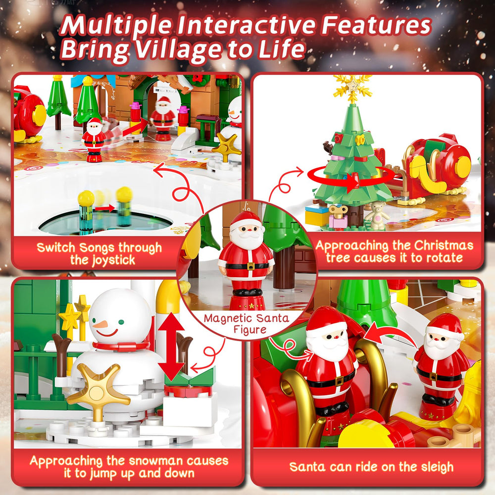 JAKI Santa figurine with magnetic control enables playful interactions.
