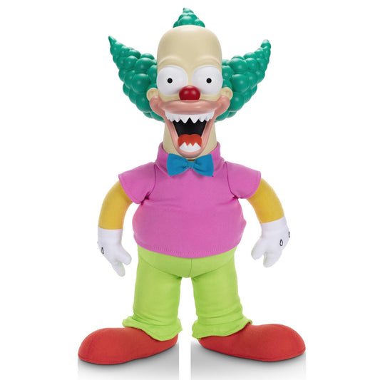 JAKKS Pacific Krusty plush doll stands 16 inches tall for display and play.