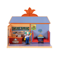 JAKKS Pacific Simpsons Krusty Burger Diorama cash counter adds interactive checkout moments.