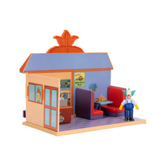 JAKKS Pacific Simpsons Krusty Burger Diorama menu for pretend meals and display.