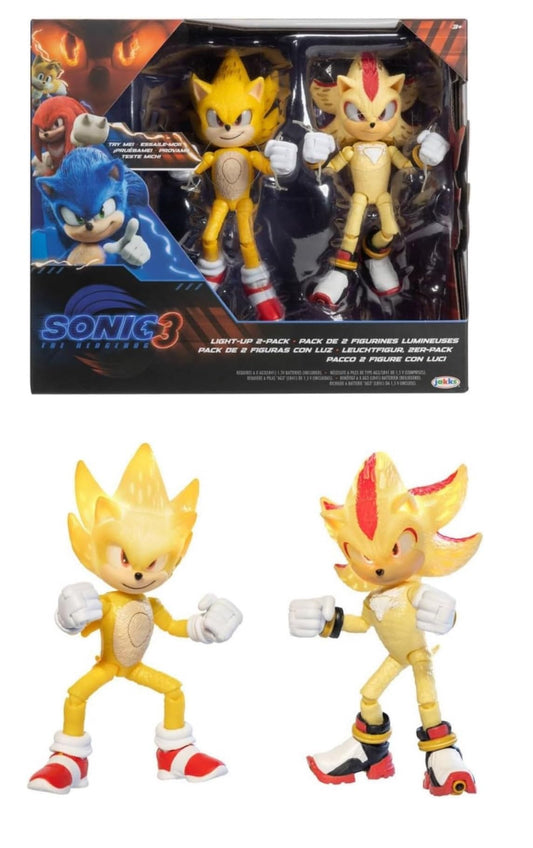 Jakks Pacific Sonic Shadow 2-pack with eye and quill light-up feature for dramatic display