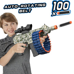 JakMean 30-dart clip system speeds reloads for continuous foam battles.