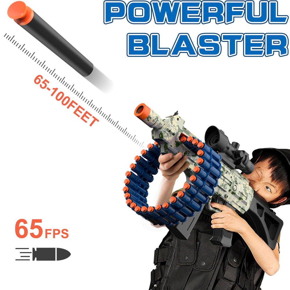 JakMean belt-fed rotating turret delivers rapid-fire action in play.