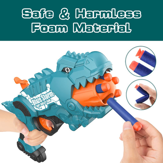 JakMean Dinosquad 50 soft foam darts for safe, extended play sessions.