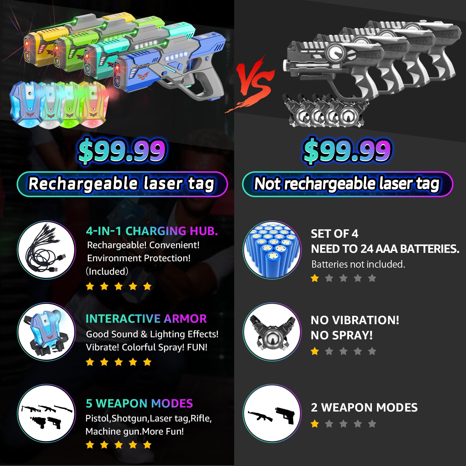 JakMean water-spray-feature adds drama and strategy to the game.