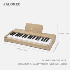 JALOKEE color-coded keyboard stickers enhancing quick learning and play sessions.