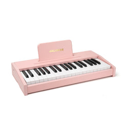 JALOKEE Kids Piano top view shows compact pink wooden design for easy tabletop play