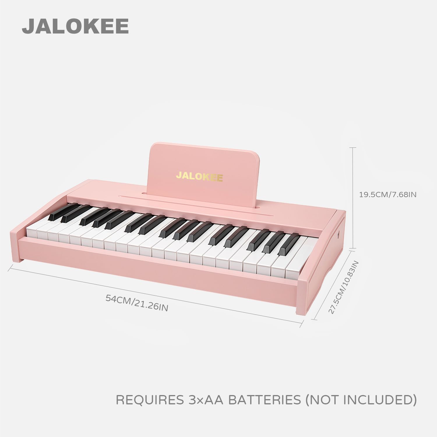 JALOKEE kid plays the pink piano, joyful screen-free exploration