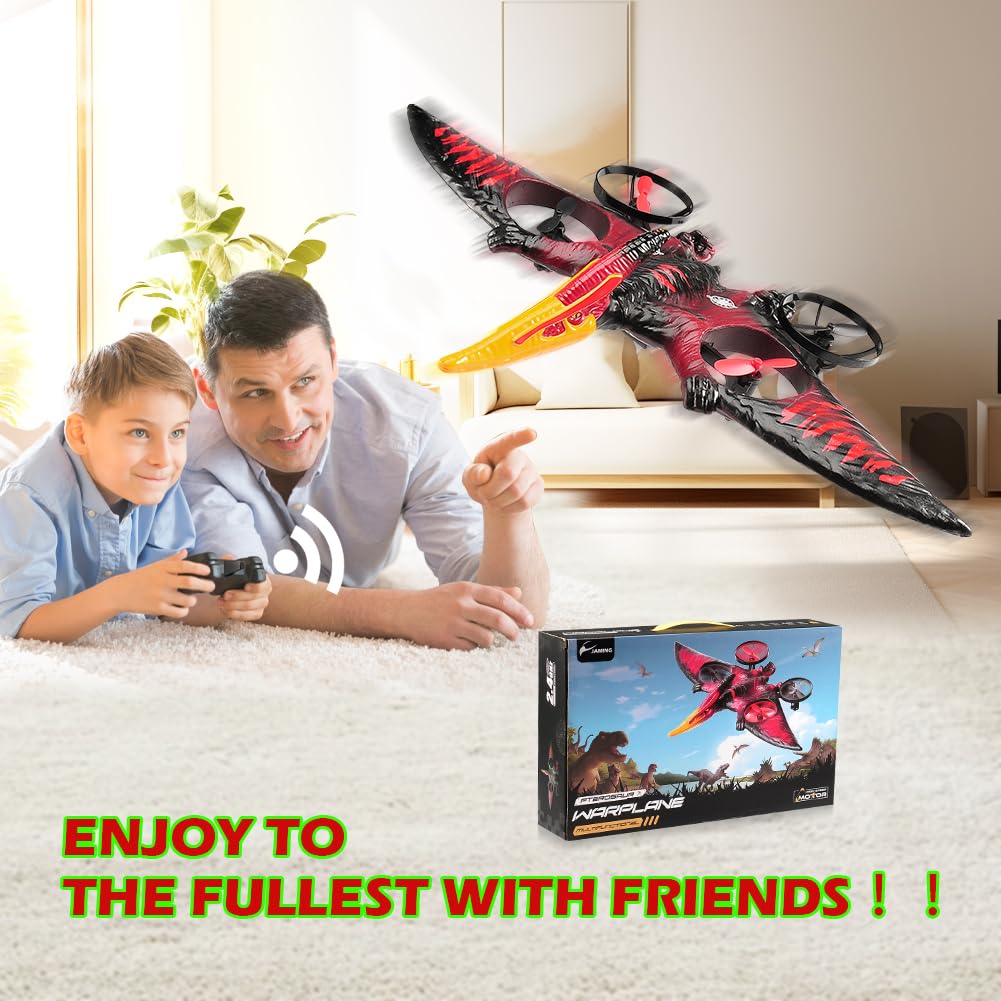 Jaming Dragon RC Plane dinosaur theme adds playful appeal for kids.