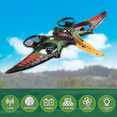 Jaming Dragon RC Plane maintains stable hover thanks to the 6-axis gyro.