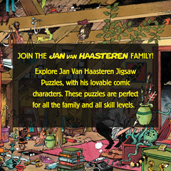 Jan van Haasteren vintage car theme puzzle image ideal for collecting and display.