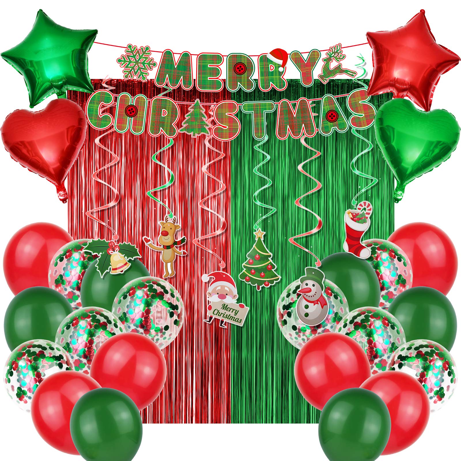 Janinus Merry Christmas banner adds a cheerful focal point to any room.