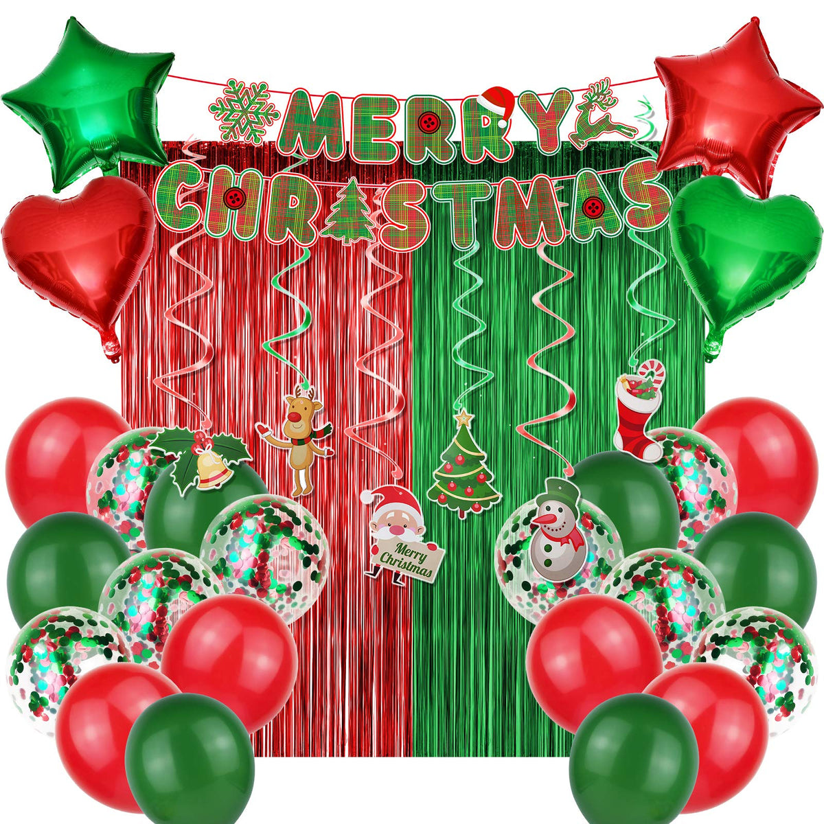 Janinus Merry Christmas banner adds a cheerful focal point to any room.
