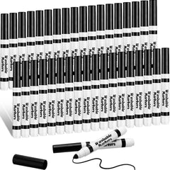 Janlaugh 36-pc black washable markers bulk for kids, easy to share and store.
