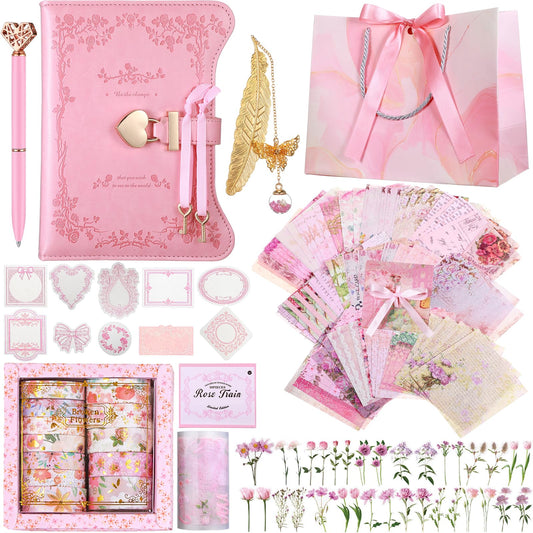Janlaugh DIY journal with lock for private writing and reflection