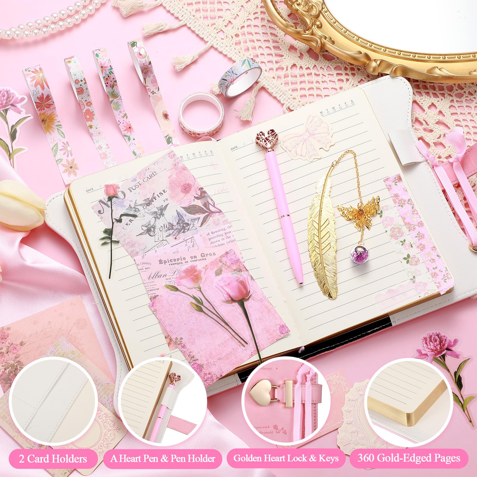Janlaugh flower stickers decorate layouts with playful accents