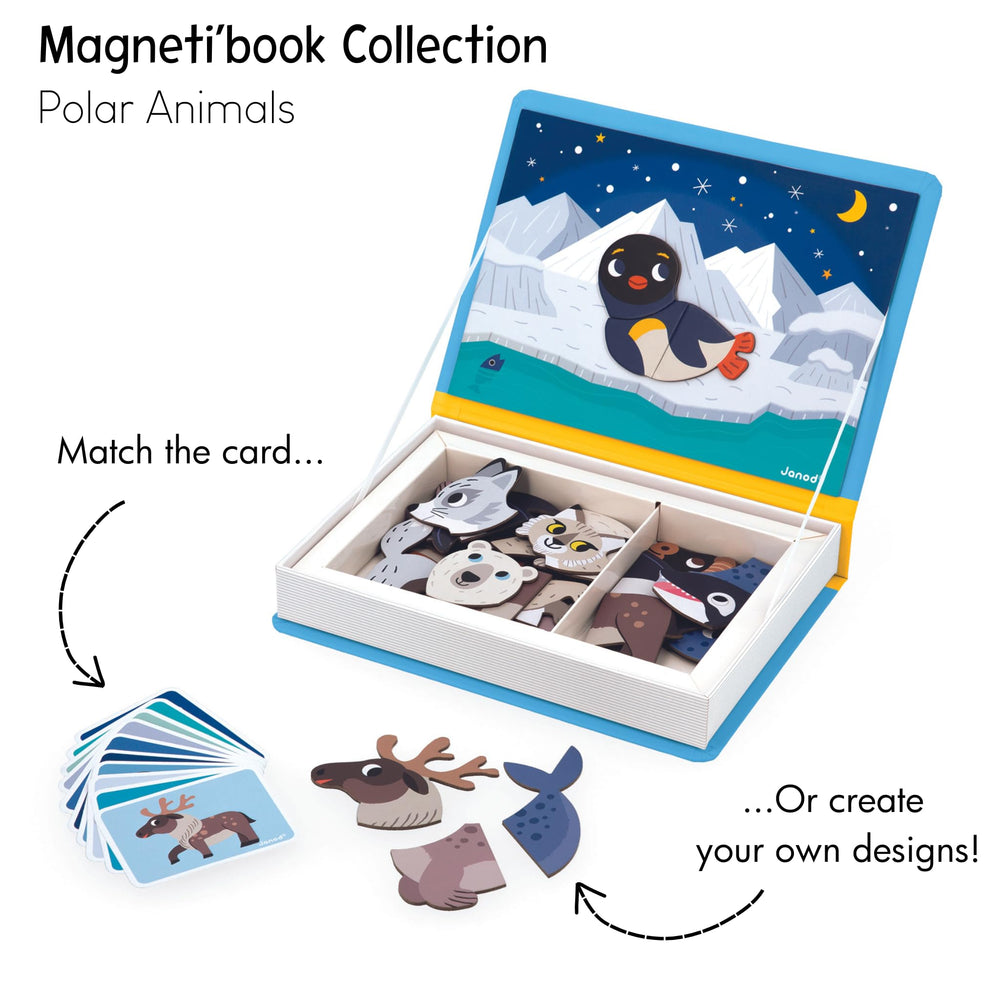 Janod Magnéti'Book Polar illustration tiles for varied creative setups
