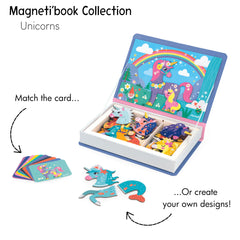 Shelf storage keeps the Janod Magnéti'Book organized