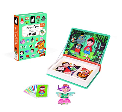 Janod Magneti'Book Story Book instruction cards guide creative play sessions.