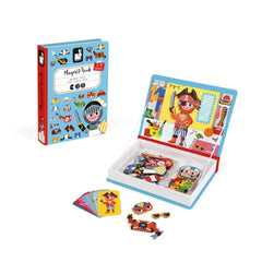Janod MagnetiBook front cover invites imaginative dress-up play for preschoolers.