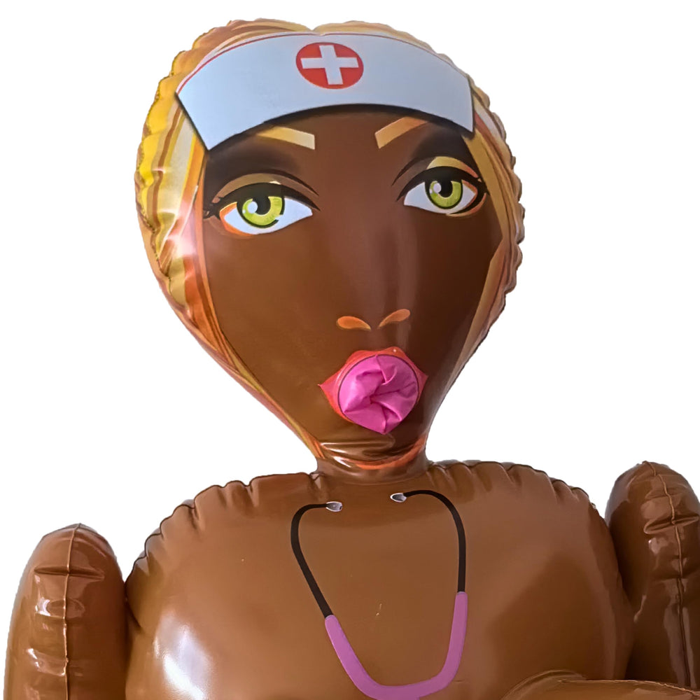 JANOKE 60-inch inflatable doll prop for striking bachelor party visuals.