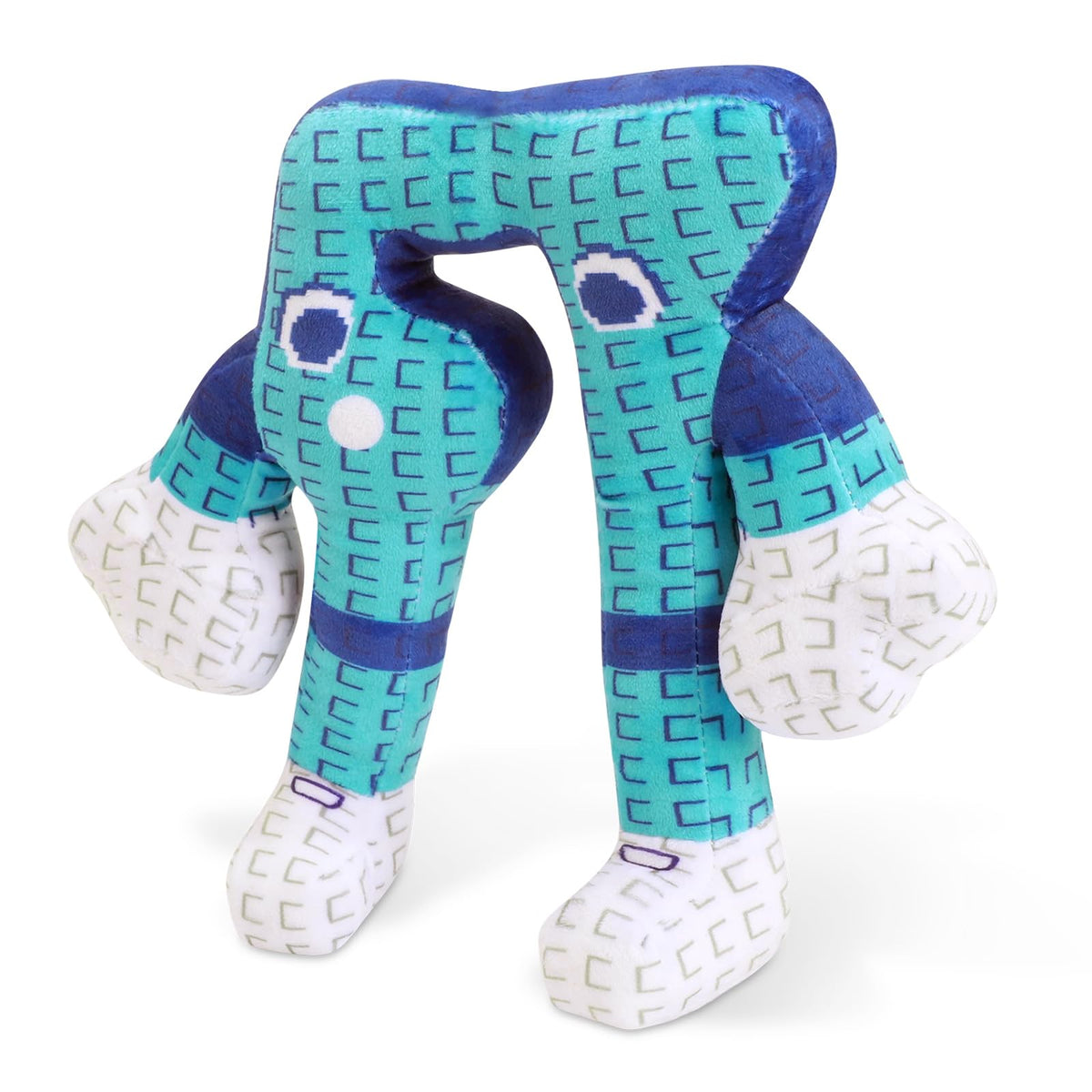 Janxyv 10-inch plush with 67-number character in a pixel-style design, ideal desk decor.