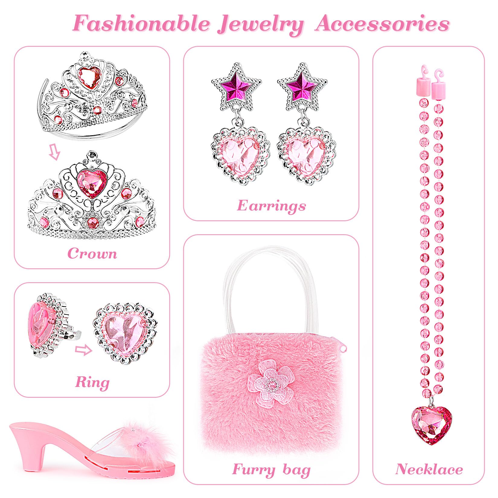 Jaolex dress-up accessories packaging for gift-ready presentation.
