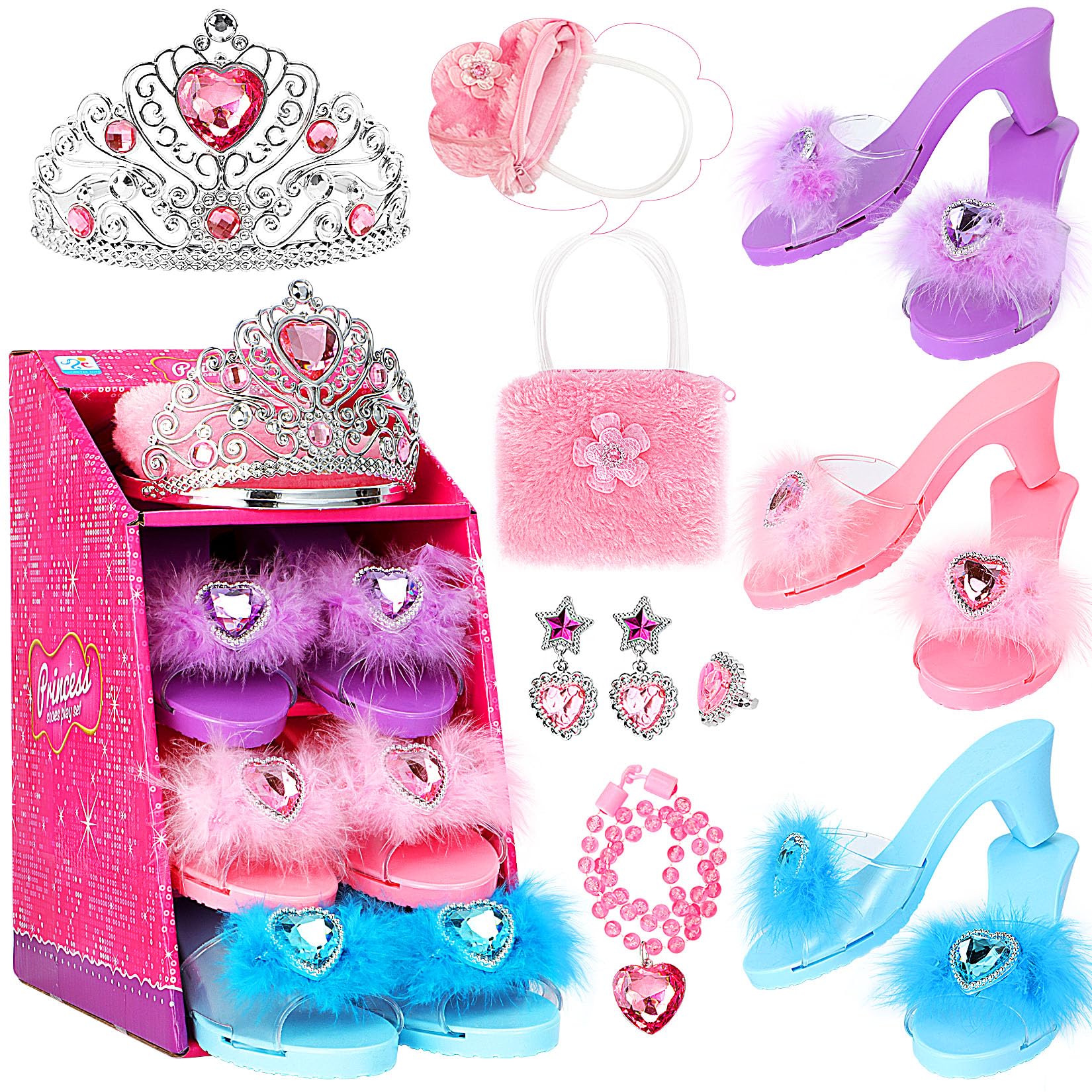 Jaolex princess dress-up shoes collection for imaginative play and safe steps.