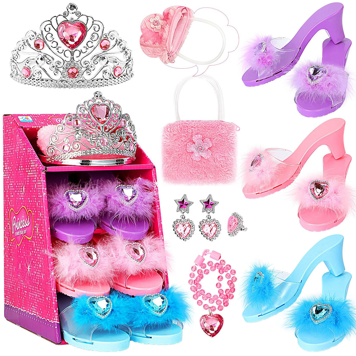 Jaolex princess dress-up shoes collection for imaginative play and safe steps.
