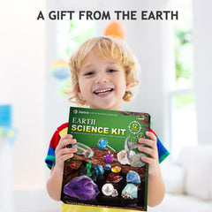 Gem collection box organized gems from Japace Earth Science Kit