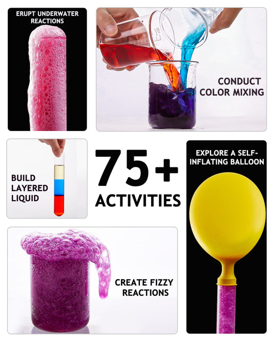 Japace fizzing reactions activity demonstrates hands-on science learning