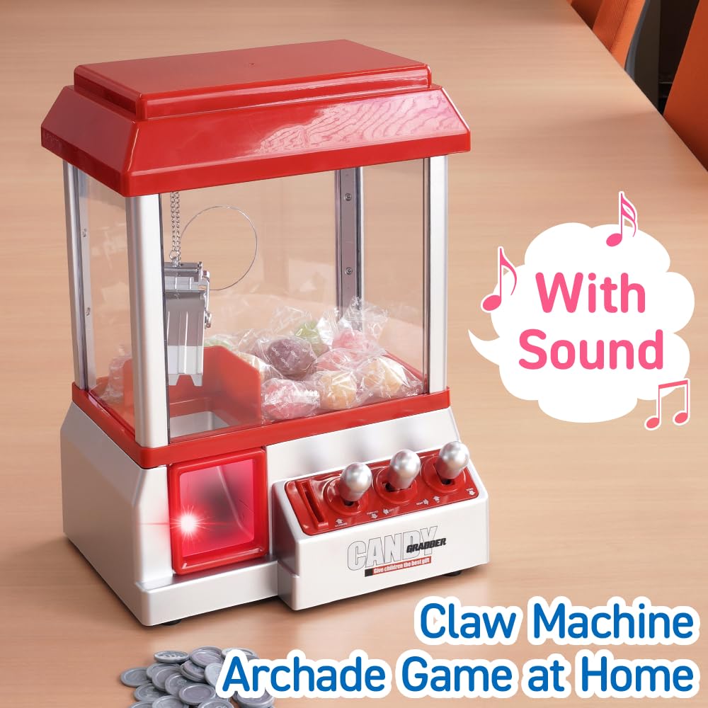 Japard Claw Machine prize chamber clearly displays ready prizes.